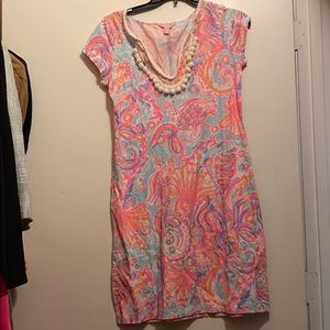 Lilly Pulitzer Too Much Bubbly T Shirt Dress M